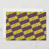 Bourgogne en geel krijtbord 3 Foto Afstuderen Kaart (Achterkant)