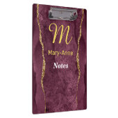 Bourgogne en Glitter Agate Klembord (Rechts)