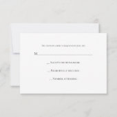 Bourgogne en Gold Leaf RSVP-kaart RSVP Kaartje (Achterkant)