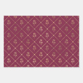 Bourgogne en Gold Paris Inpakpapier Vel (Voorkant 2)