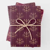 Bourgogne en Gold Paris Inpakpapier Vel (In situ)