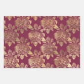 Bourgogne en Gold Paris Inpakpapier Vel (Voorkant 3)