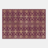 Bourgogne en Gold Paris Inpakpapier Vel (Voorkant 2)