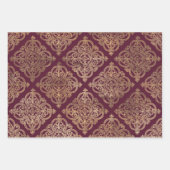 Bourgogne en Gold Paris Inpakpapier Vel (Voorkant)