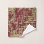 Bourgogne en goud bad handdoek (Wasdoekje)