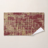 Bourgogne en goud bad handdoek (Handdoek)