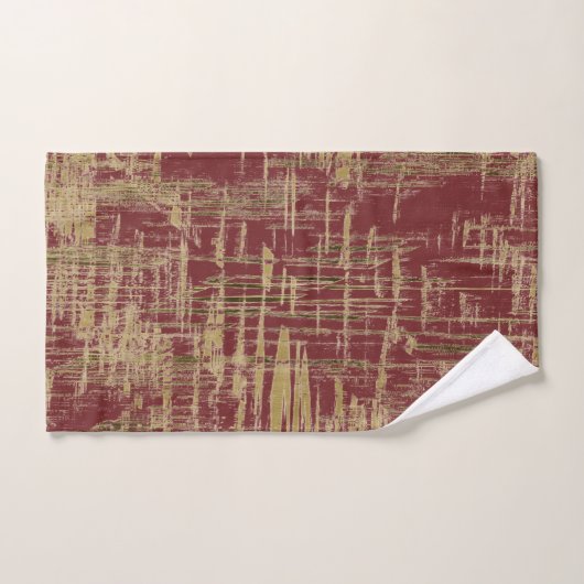Bourgogne en goud bad handdoek (Handdoek)