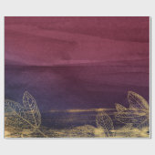 Bourgogne en goud cadeaupapier (Vlak)