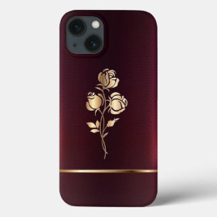 Bourgogne en goud Case-Mate iPhone case