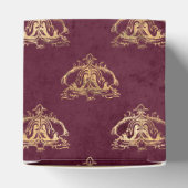 Bourgogne en gouden  draak bedankdoosjes (Bovenkant)