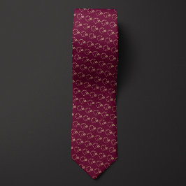 Bourgogne en gouden Footballs helm Stropdas