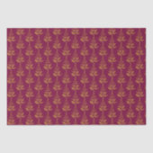 Bourgogne en gouden kerstboom tissuepapier (Voorkant)