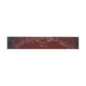 Bourgogne en gouden kleuren Elegant Uitnodigingen Wikkel (Vlak)