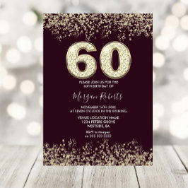 Bourgogne en goudMannen of vrouwen 60ste verjaarda Kaart