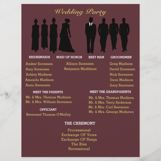 Bourgogne en goudpootfeest (Achterkant)