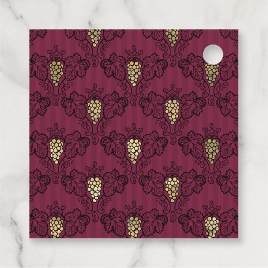 Bourgogne en goudwijn  bedankjes labels (Achterkant)