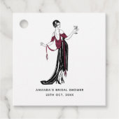 Bourgogne en goudwijn  bedankjes labels (Voorkant)