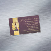 Bourgogne en goudwijn Magnetisch Visitekaartje (Voorbeeld)