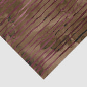 Bourgogne en koper gestreept patroon tissuepapier (Detail)