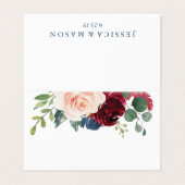 Bourgogne en marinekaarten visitekaartje (Buitenkant ongevouwen)