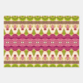 Bourgogne en Olijf met Crème Wrapping Paper (Voorkant 2)