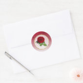 Bourgogne en Red Rose Gold Border Stickers (Envelop)