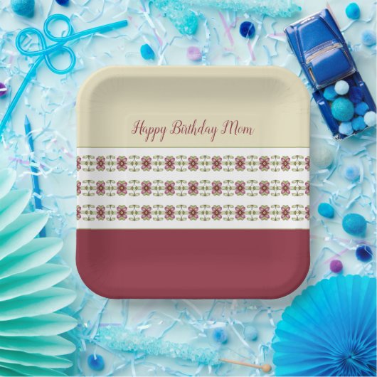 Bourgogne en room papieren bordje (Feest)