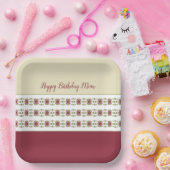 Bourgogne en room papieren bordje (Feest)