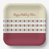 Bourgogne en room papieren bordje (Voorkant)