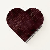 Bourgogne en Roos Gold  kalligrafie Notitieboek (Achterkant)