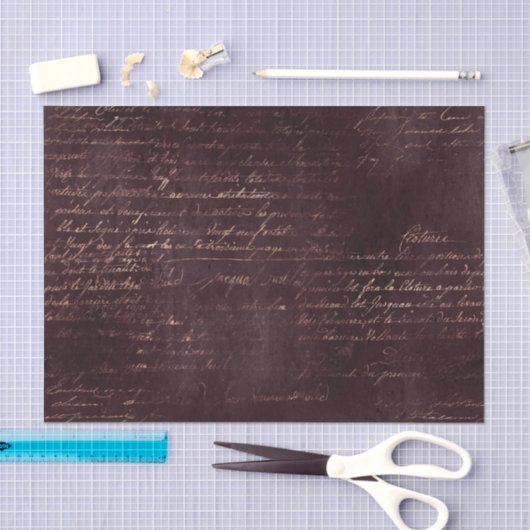 Bourgogne en Roos Gold kalligrafie Tissuepapier (Craft)