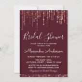 Bourgogne en Roos Gold Vrijgezellenfeest Kaart (Voorkant)