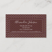 Bourgogne en Roos Gouden Haar en Make-up Visitekaartje (Achterkant)