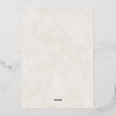 Bourgogne en roze bruine bruidsschat bruiloft folie uitnodiging (Achterkant)