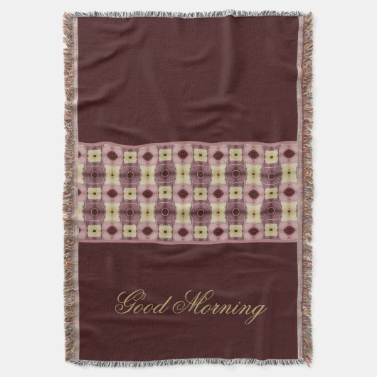 Bourgogne en roze deken (Voorkant Verticaal)