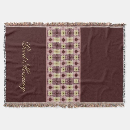 Bourgogne en roze deken (Voorkant)