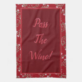 Bourgogne en roze theedoek (Verticaal)