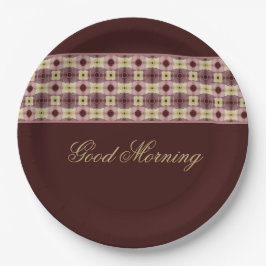 Bourgogne en rozeroze papieren bordje