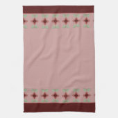 Bourgogne en stoffige rozen theedoek (Verticaal)