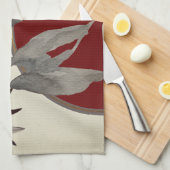 Bourgogne en Waterverf uit Ivoorkust Theedoek (Quarter Fold)