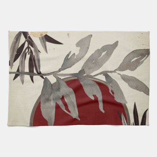 Bourgogne en Waterverf uit Ivoorkust Theedoek (Horizontaal)