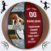 Bourgogne en White Persoonlijke Basketball Ball Basketbal