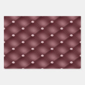 Bourgogne en witte bruiloft inpakpapier vel (Voorkant 3)