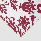 Bourgogne en witte Damask Floral Elegant Decoupage Tissuepapier (Detail)