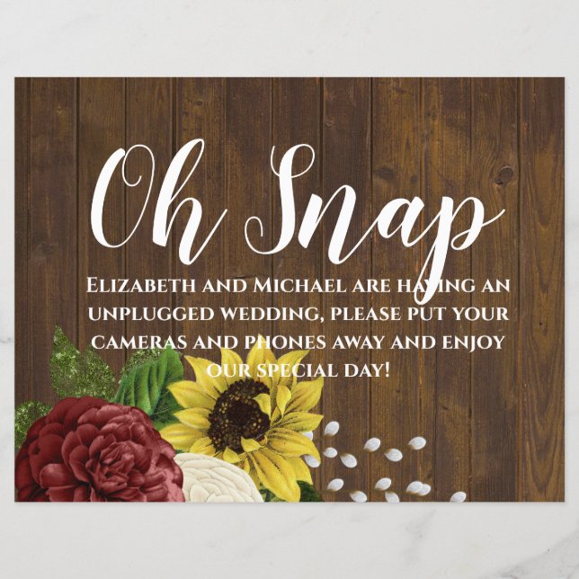 Bourgogne en zonnebloemen Gedekte weddenschapsbudg (Voorkant)