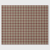 Bourgogne en zwart Tartan Plaid inpakpapier (Vlak)