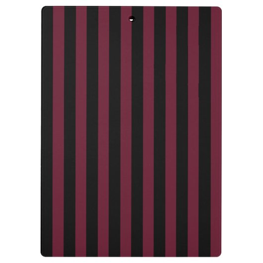 Bourgogne en zwarte strepen klembord (Achterkant)