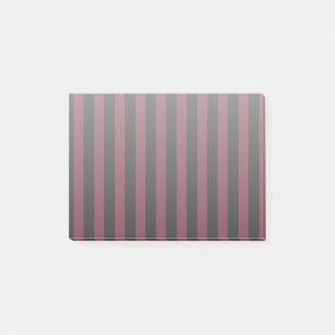 Bourgogne en zwarte strepen post-it® notes
