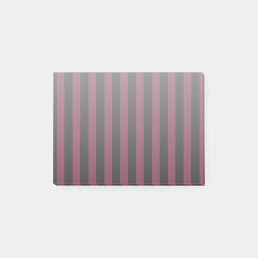 Bourgogne en zwarte strepen post-it® notes (Voorkant)