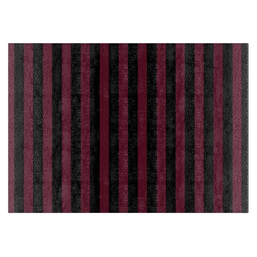 Bourgogne en zwarte strepen snijplank (Voorkant)